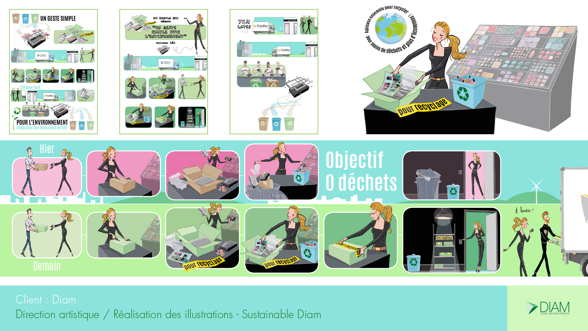 Illustrations pour Diam