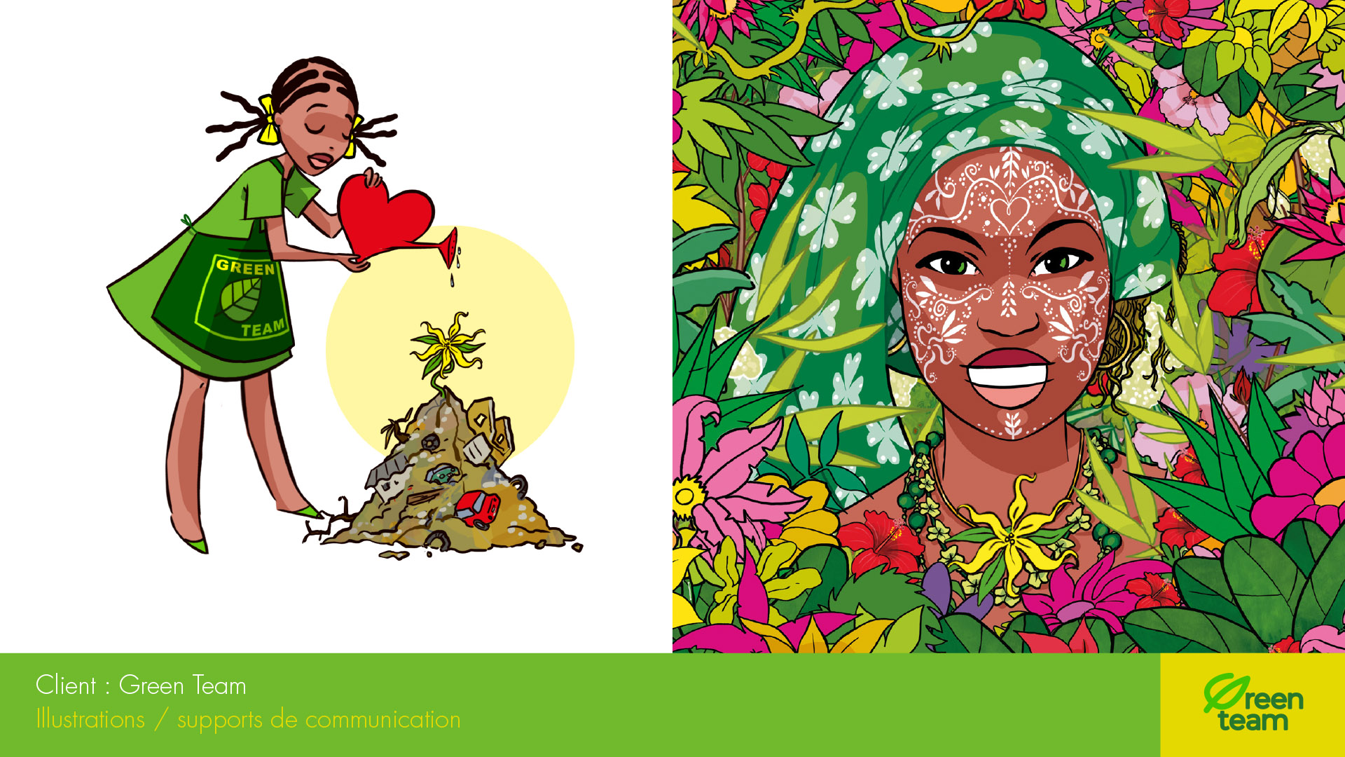 Illustrations pour Green Team